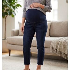 Ingrid & Isabel Maternity Jeans Pants Womens 16 Crossover Panel Over Belly New